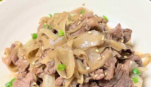 牛肉とごぼうの炒め煮定食【男一人の休日昼食】